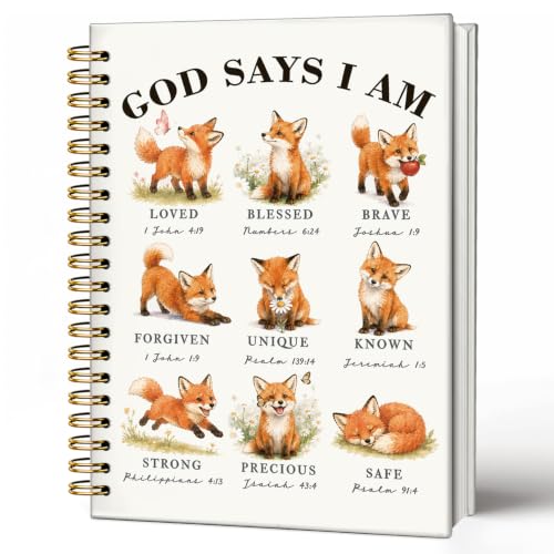 Fox Gifts Cute Christian Notebook Bible Journal for Women Girls - color: Fox Christian -(A5)