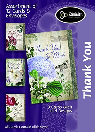 Boxed Thank You - Vintage Florals - Set of 12 - KJV