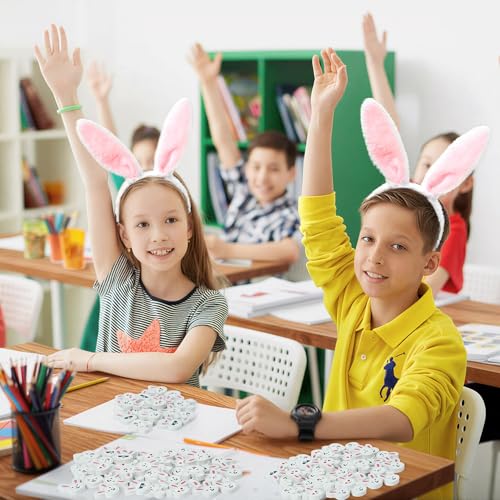 Easter Bunny Mini Erasers for Kids - 60Pcs Spring Gifts Easter Rabbit Pencil Erasers Cute Rabbit Ears Face 3D Puzzle Desk Pet Stationery for Classroom Reward Basket Stuffers Birthday Party - style: Easter Bunny