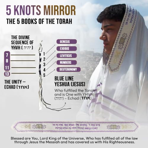 Holy Land Market Messianic Christian Shawl/Tallit - The Messiah Tallit (72 x 22 Inches) - color: Light Purple