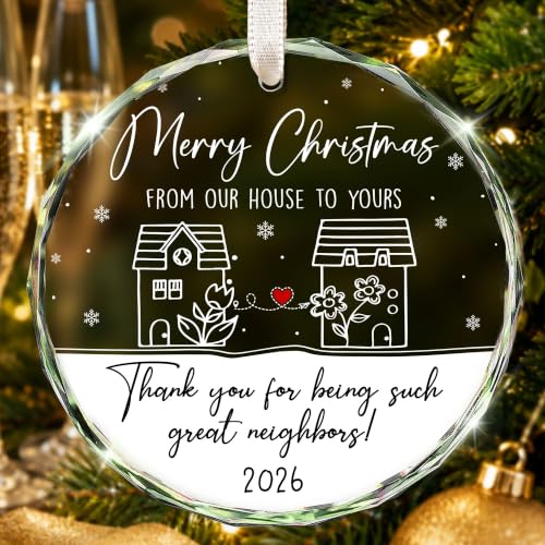 HEXMOZ Neighbor Christmas Ornaments for Tree - Gifts for Neighbors - color: Neighbor