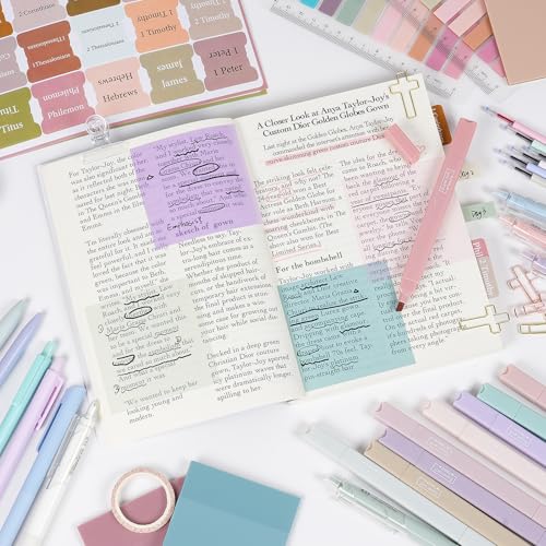 Nicpro 76PCS Bible Study Supplies Journaling Kit for Women Christian Gifts - color: Green