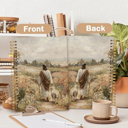 Christian Religious Gift for Women,Jesus and Lamb Christian Notebook - color: bible-jesus