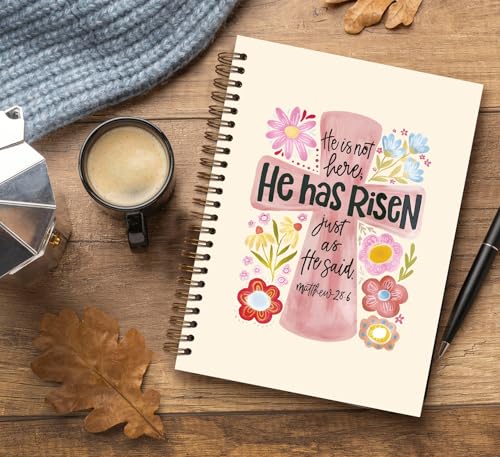 Dejfel Pink Christian Bible Verses Notebook Journal, Gift for Women Girls - color: 001bible