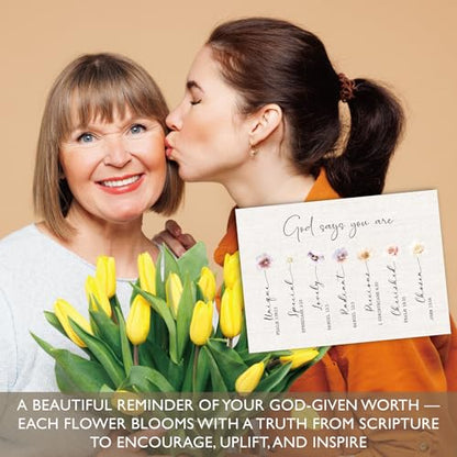 Gooji Christian Thinking of You Card for Women - Religious Greeting Card, Inspirational Cards with Quotes, Encouragement Cards with Scripture (Blank Inside)