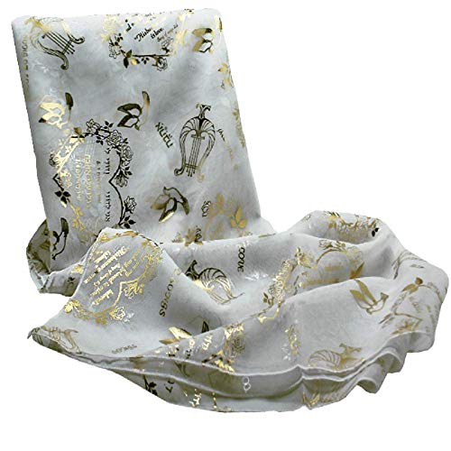 Biblical World My Beloved Scripture Scarf For Woman, 100% Polyester 20 x 60 inches - color: White