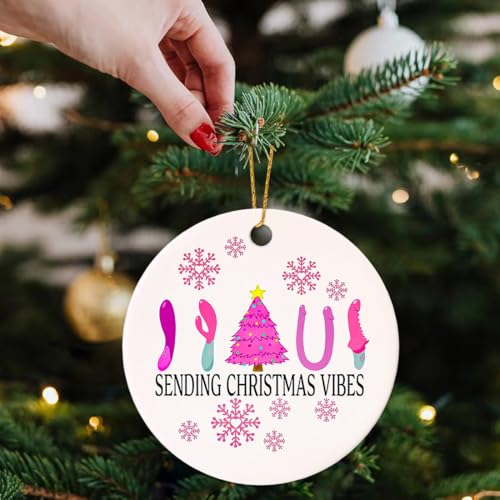 Funny Christmas Ornaments 2026, Adult Naughty Ornament for Exchange, Inappropriate Tacky Ugly Ornaments for Tree - Funny Gifts, Gag Gifts for Christmas, White Elephant Gift for Adults - color: Funny Christmas Ornaments