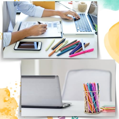 100 Pcs Ballpoint Gel Pens Bulk Retractable, Morandi - style: Morandi