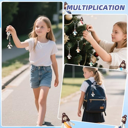 25 Or 50 Or 100 Christian Little Jesus Figures Printed With Jesus Love You Hanging With Keyrings For Baptism - style: 50 Pcs-10 Colors