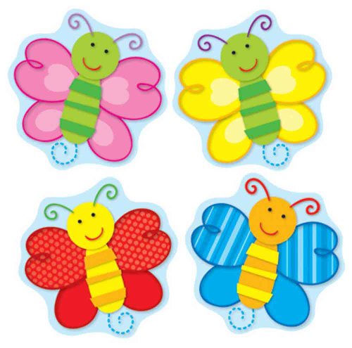 Carson Dellosa Spring Butterflies Stickers - 72pc Cute Bugs - style: Butterflies