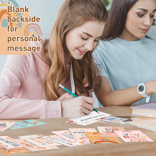 Outus 120 Pcs Motivational Encouragement Inspirational Card Boho Rainbow - style: Rainbow Style