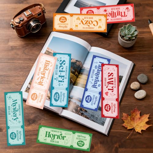 Wxiben 100 Pcs Ticket Bookmark Bookmarks Funny Book Club Page Marks Gifts - color: Funny Ticket