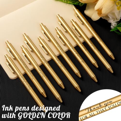 Crtiin 50 Pcs Inspirational Pens Bulk Gold, Team Motivation - color: Team Motivation, size: 1 Count (Pack of 50)