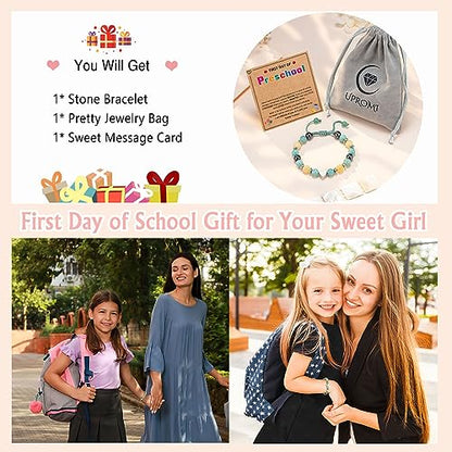 UPROMI To My Daughter/Granddaughter/Niece Bracelet Gifts for Girls - style: First Day of Preschool