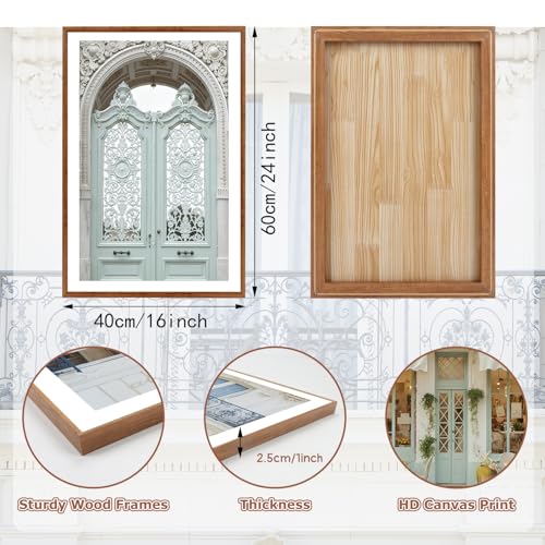 KAlRNE Italian City Pictures European Architecture Wall Art Set-16’’X24’’X3 - color: buildings(medium), size: 16"Lx24"W