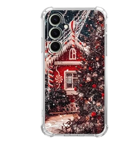 Winter Wonderland Christmas Case for Samsung Galaxy A17 5G/4G,Snowfall Christmas Cottage, Trendy Cool Soft TPU Bumper Cover for Samsung Galaxy A17 5G/4G - color: Christmas4