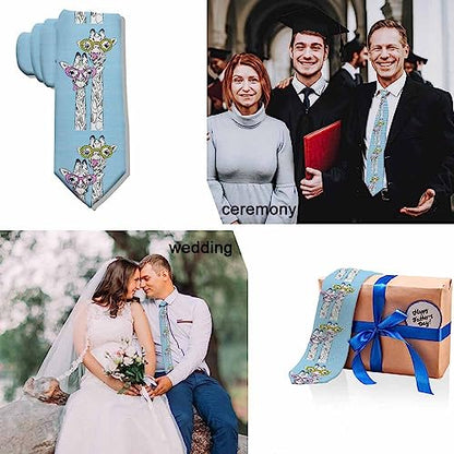 Men's Ties Novelty Tie Necktie for Men Teen Boys Multicolor Tie Party Holiday Thanksgiving Christmas - color: Black Giraffes