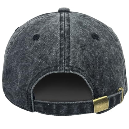 Cross Embroidered Hat for Men Women Dad Trucker Baseball Cap Adjustable - color: Fish Cross Black