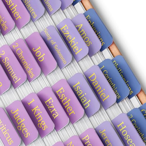 Mr. Pen- Laminated Bible Tabs, 75 pcs, Roseate Dusk - color: Roseate Dusk