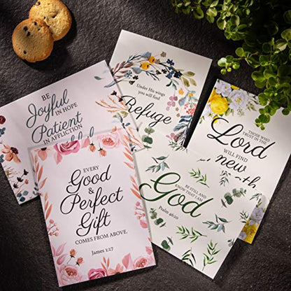 DIVERSEBEE Inspirational Christian Greeting Cards of Encouragement (Floral) - color: Floral
