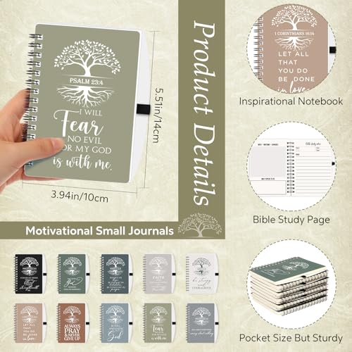 Kosiz 80 Pcs Christian Gifts Bulk Prayer Journals with Pens,Boho Color - color: Boho Color