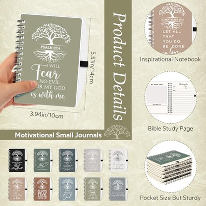 Kosiz 80 Pcs Christian Gifts Bulk Prayer Journals with Pens,Boho Color - color: Boho Color