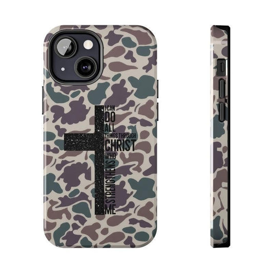 Christian Camo Cross Phone Case for iPhone 12 Pro Max, Mixed Color-4 - color: Mixed Color-4