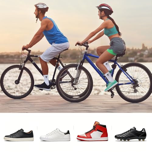 Christian Cross Socks for Men Women Jesus Prayer Sock, 6/9 Pairs - color: White