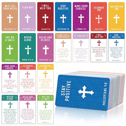 200 Pcs Cross Bible Scripture Cards Bible Verse Prayer Cards - style: Bible