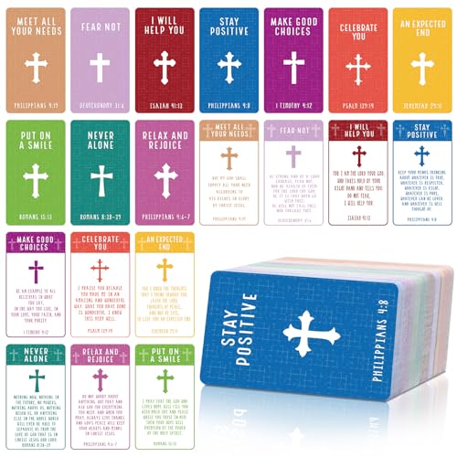 200 Pcs Cross Bible Scripture Cards Bible Verse Prayer Cards - style: Bible