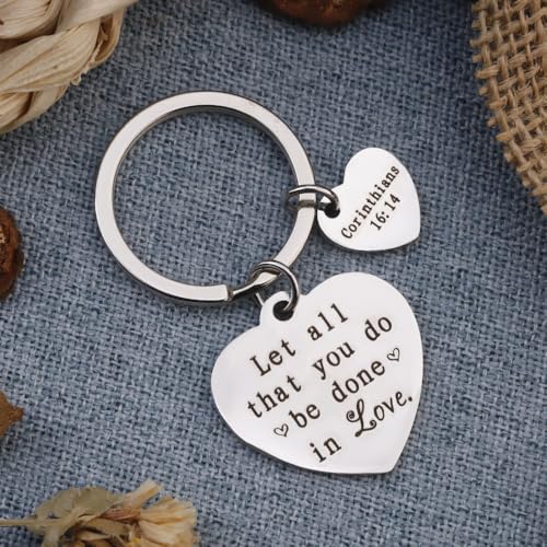 Christian Keychains Cross Keychain Bible Accessories Gifts Christian Gifts Religious Gifts - color: Bible Keychain