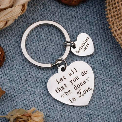 Christian Keychains Cross Keychain Bible Accessories Gifts Christian Gifts Religious Gifts - color: Bible Keychain