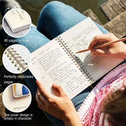 NaZaUK Christian volleyball Notebook, Prayer Bible School Supplies Notebooks, Basketball Coach Gifts for Men & Women & Players5.5x8.3 Inches - color: Volleyball