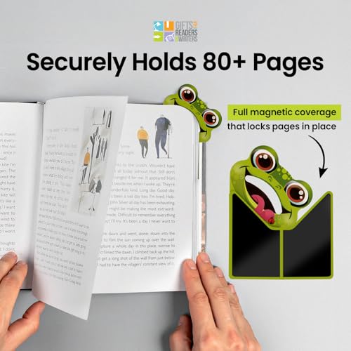 Thinking Gifts Magnetic Bookmark for Reading - Frog - color: Frog