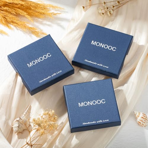 MONOOC Cross Initial Necklace for Women Girls - Christian Birthday Gifts - color: H