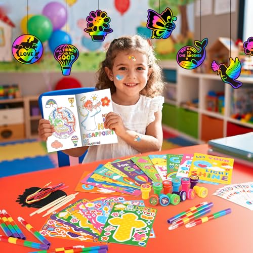 BenLouis Christian Party Favors Prizes Bulk for Kids（12set Verses） - style: Bible Verses
