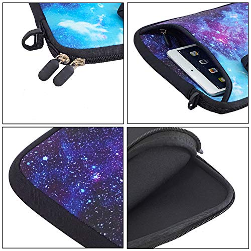 RICHEN 11 11.6 12 12.5 13 inches Case Laptop/Chromebook/Ultrabook/PC Messenger Bag Tablet Travel Case Neoprene Handle Sleeve with Shoulder (11-13.3 inch, Galaxy) - color: Galaxy, size: 11-13.3 inch