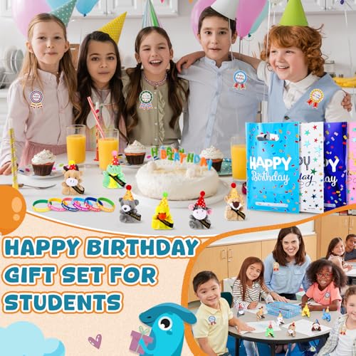 Seenelling 96 Pcs Happy Birthday Party Gift for Student Stuffed Animal