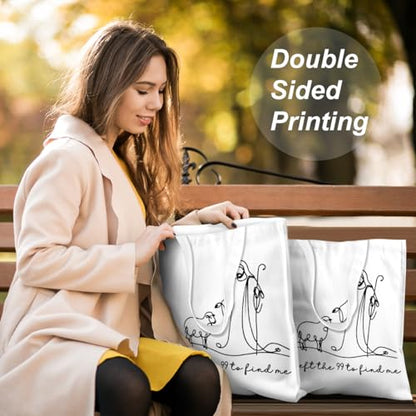 VICBOU Bible Verse Canvas Tote Bag Religious Christian Gifts for Women Men Faith Canvas Tote Reusable Grocery Bag - color: Jesussheep