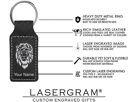 LaserGram Rectangle Keychain, Christian Cross, Personalized Engraving Included - color: Carbon Fiber Black With Silver