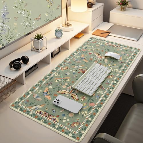 iCasso Green Large Mouse Pad, Desk Matt for Desktop - color: Insect-green