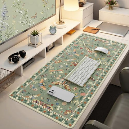 iCasso Green Large Mouse Pad, Desk Matt for Desktop - color: Insect-green