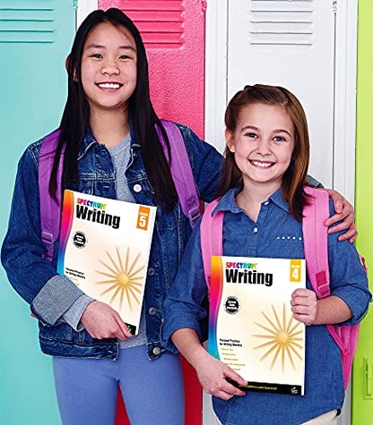 Spectrum Grade 4 Writing Workbooks, Ages 9 to 10, Creative Writing, Story Writing, Opinion, and Informative Writing Practice, 4th Grade Writing Book for Kids