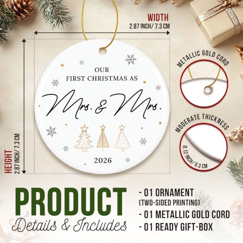 ZAGKOO Lesbian Wedding Gifts 2026 - Mrs and Mrs Gifts, Couple Gift - color: Mrs&mrs