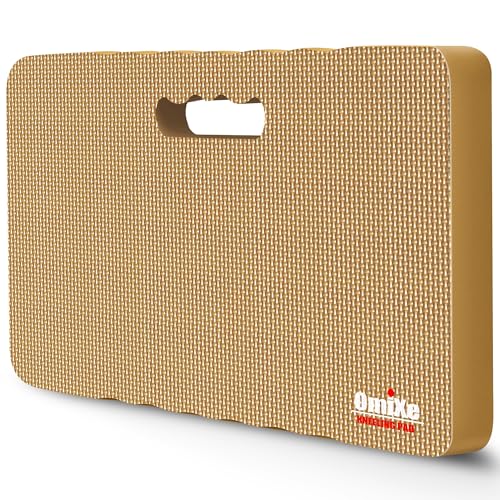 Comfy Extra Large Thick Waterproof Gardening Kneeling Pad Foam Kneeler Mat Garden Knee Pad Cushion for Gardening Planting Yard Work Prayer Yoga Mechanic Workout Baby Bath - color: Beige, size: 2 Pack