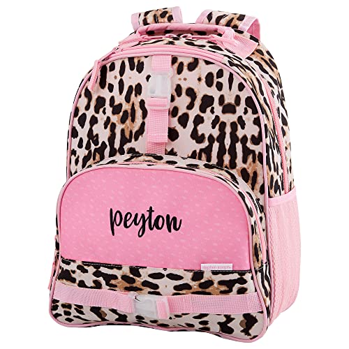 Personalization Universe and Stephen Joseph Personalized Leopard Backpack for Girls - Custom Kids Backpack with Name - Preschool & Toddler Size, 12" x 16 - style: Leopard Print