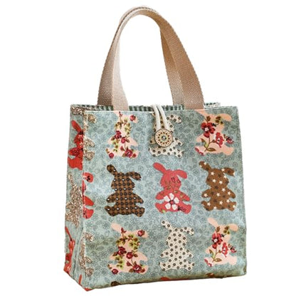 SNDEC Canvas Small Bible Bag for Girls and Women, Cute Mini Preppy Aesthetic Tote, Reusable Grocery Bag for Essentials - color: Green