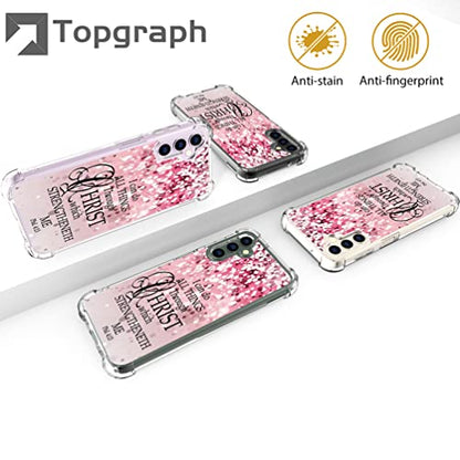 for Samsung Galaxy S23 Case - Pink Bible Verses - color: Pink Bible Verses, size: Galaxy S23
