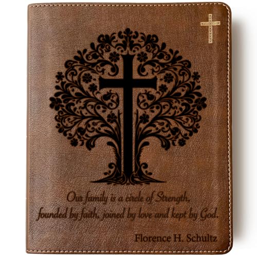 sinfinate Personalized NIV Journaling Bible with Custom Name Engraving, Christian Gift for Men, Women(Tree of Life)