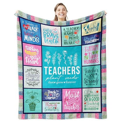 Gifts for Teachers Women, Teacher Gifts for Women Blanket 50"x 60"